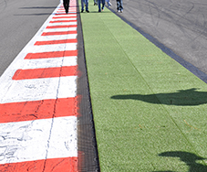 Decelerated surface for racing