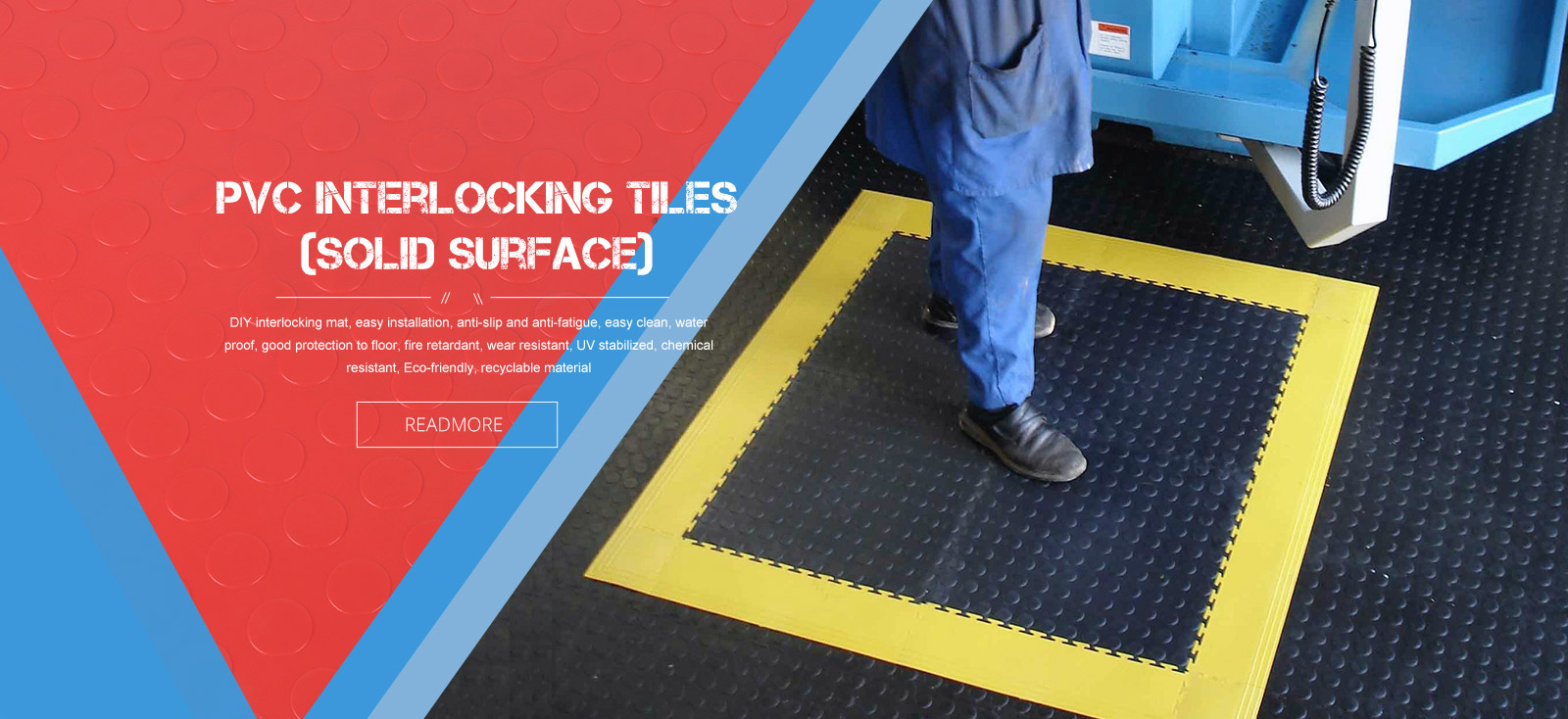 PVC Interlocking tiles(solid surface)